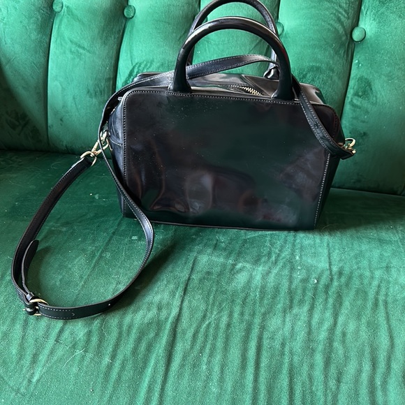 Frances Valentine handbag. Size medium in patent black - Picture 6 of 9